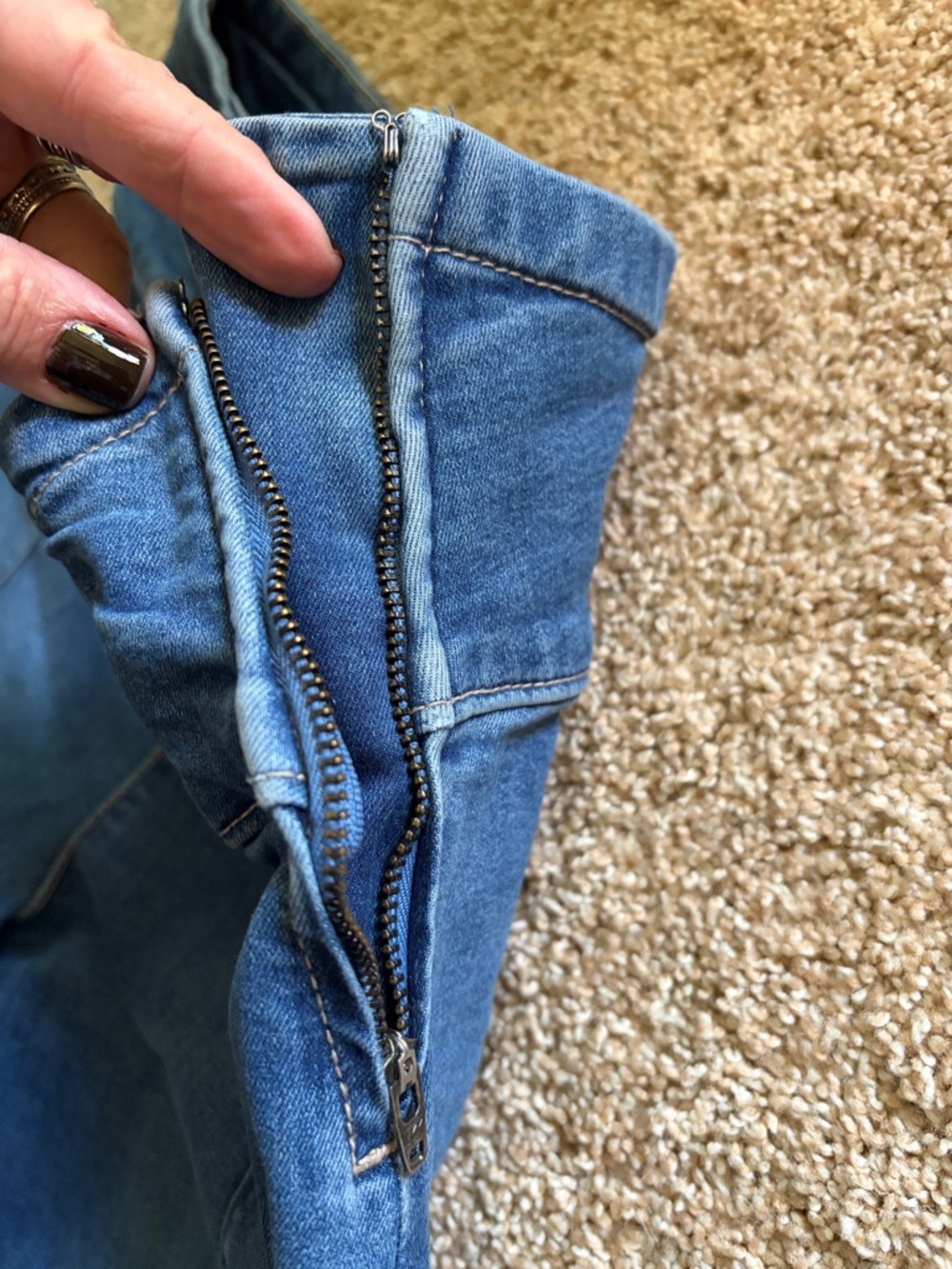 FREE PEOPLE We The Free Spotlight High-Rise Wide Leg Jeans 27 - Picture 5 of 7